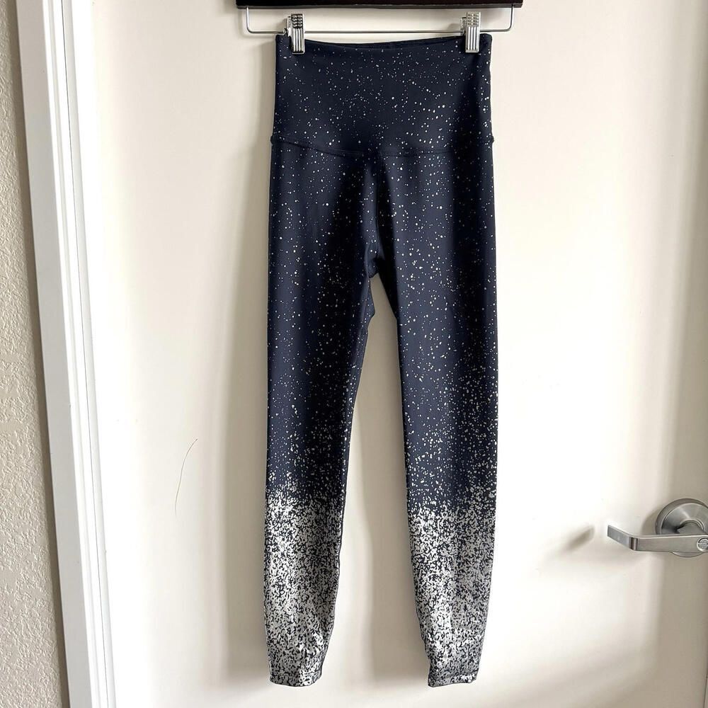 Beyond Yoga Alloy Ombre High Waisted Midi Yoga Leggings Sz Small Navy